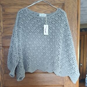 Jessica Simpson Chunky Knit Batwing Sleeve Sweater Blouse Size Women's S